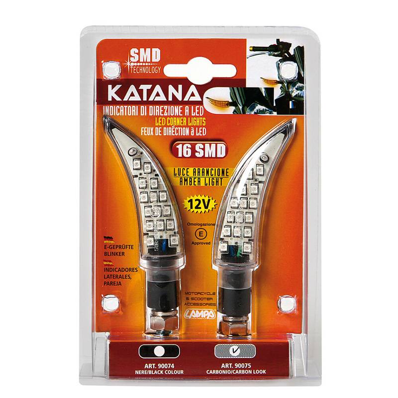 Intermitentes Katana carbon homologados Lampa